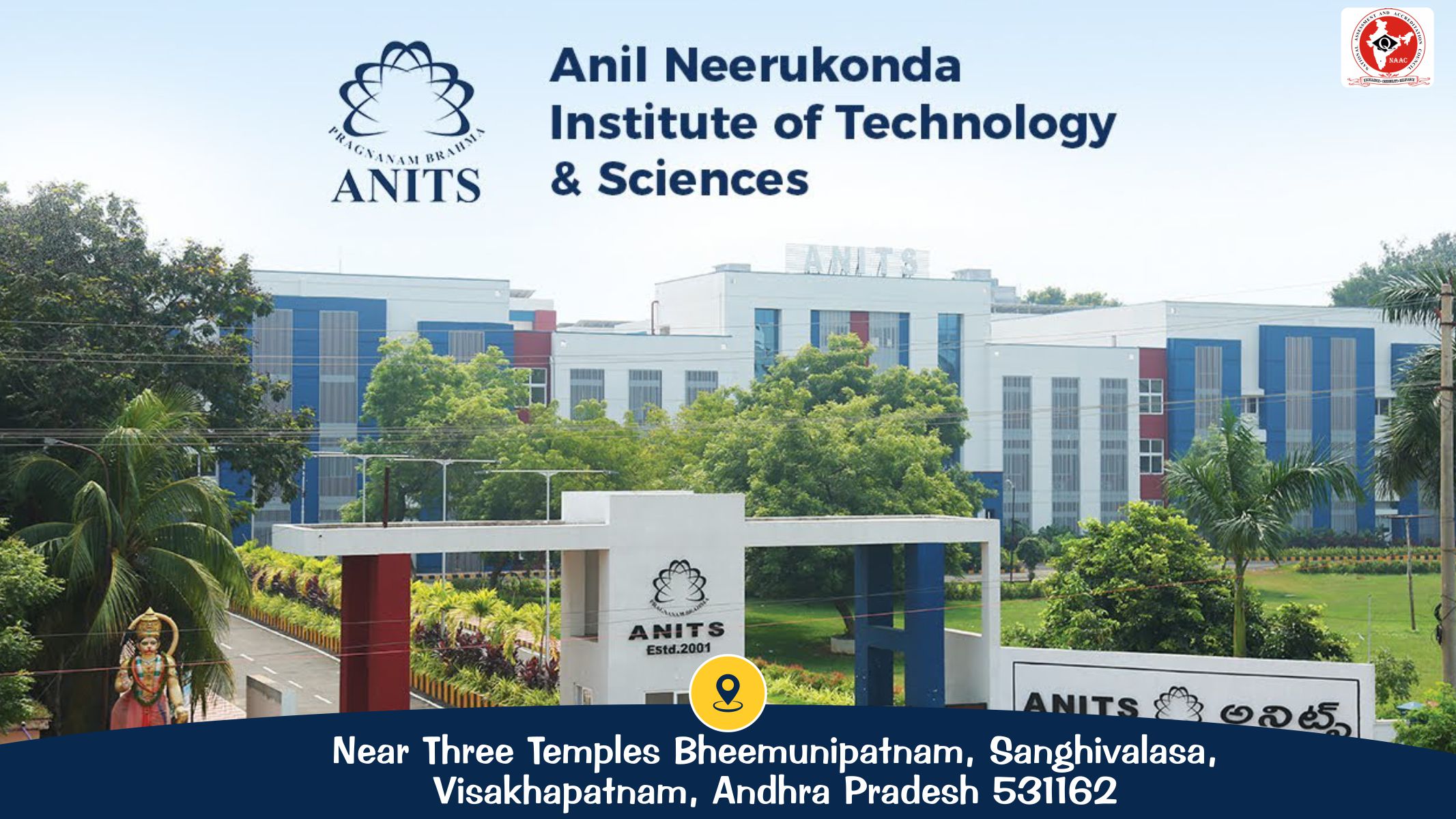Out Side View of Anil Neerukonda Institute Of Technology & Sciences